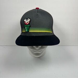 Super Mario Bros SnapBack Hat Piranha Plant In Tunnel Official Nintendo 2018